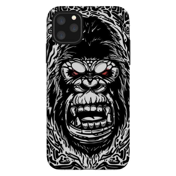 iPhone 11 Pro Max StrongFit Gorilla face by Manuvila