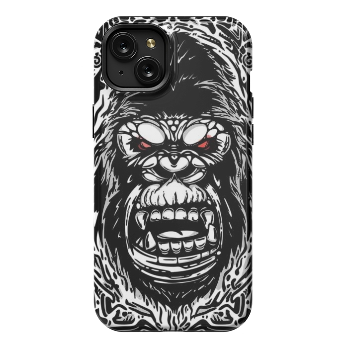 iPhone 15 Plus StrongFit Gorilla face by Manuvila