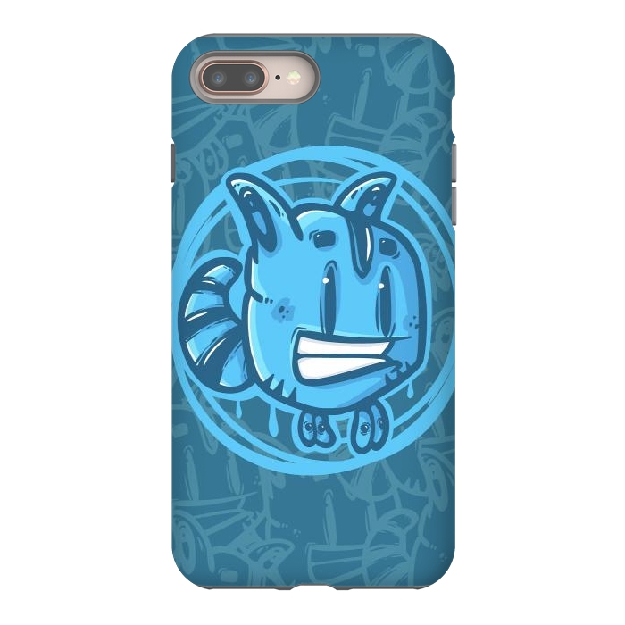 iPhone 8 plus StrongFit Blue pet by Manuvila