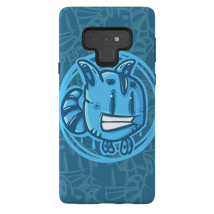 Galaxy Note 9 StrongFit Blue pet by Manuvila