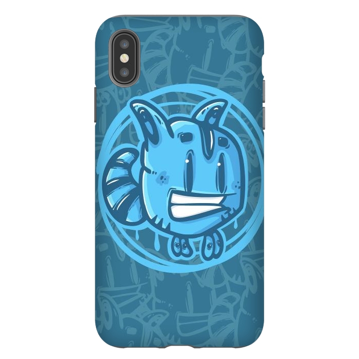 iPhone Xs Max StrongFit Blue pet by Manuvila