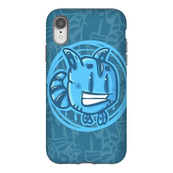 iPhone Xr StrongFit Blue pet by Manuvila