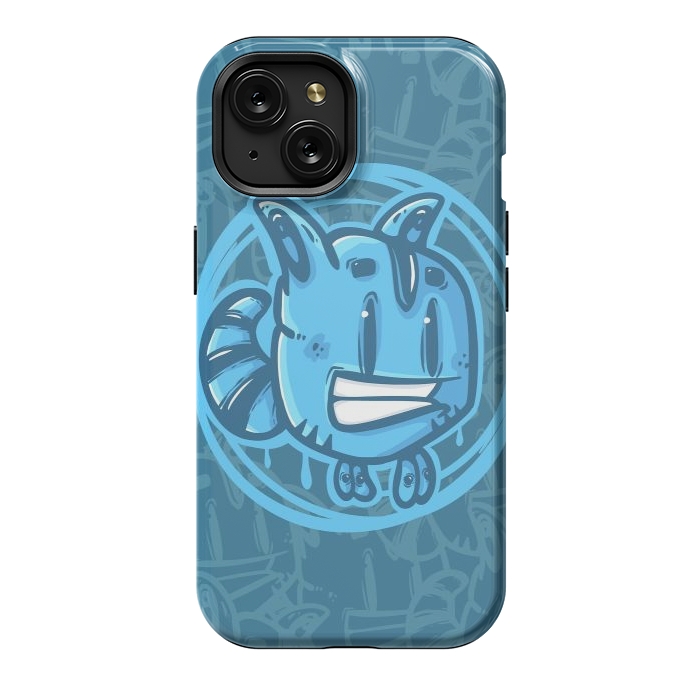 iPhone 15 StrongFit Blue pet by Manuvila