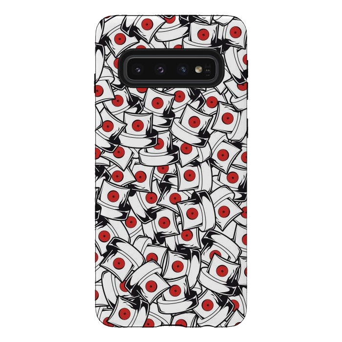 Galaxy S10 StrongFit red fat cap by Manuvila