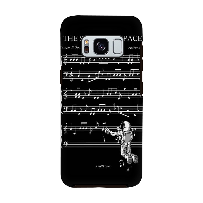 Galaxy S8 StrongFit The Sound of Space - (Black version) by LM2Kone