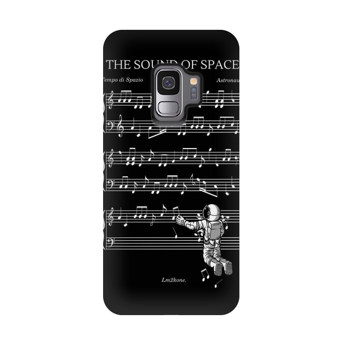 Galaxy S9 StrongFit The Sound of Space - (Black version) by LM2Kone