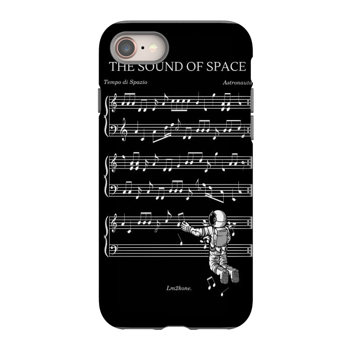 iPhone 8 StrongFit The Sound of Space - (Black version) by LM2Kone