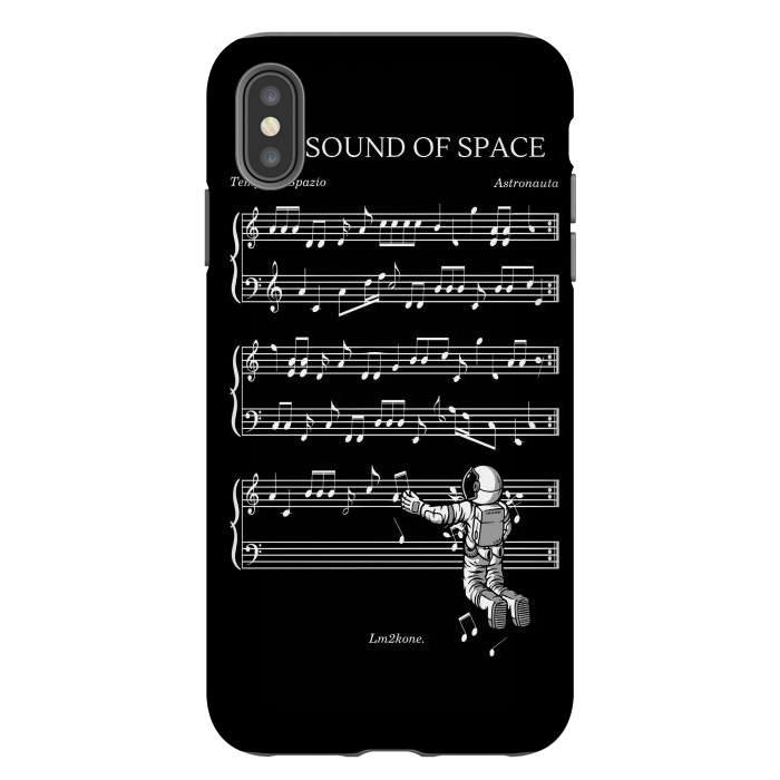 iPhone Xs Max StrongFit The Sound of Space - (Black version) by LM2Kone