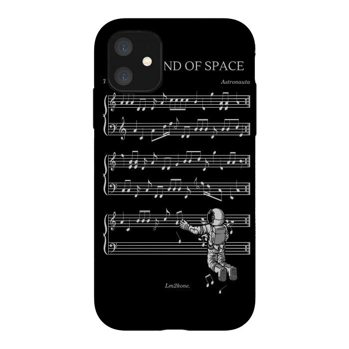 iPhone 11 StrongFit The Sound of Space - (Black version) by LM2Kone