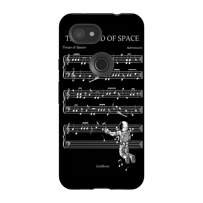 Pixel 3A StrongFit The Sound of Space - (Black version) by LM2Kone