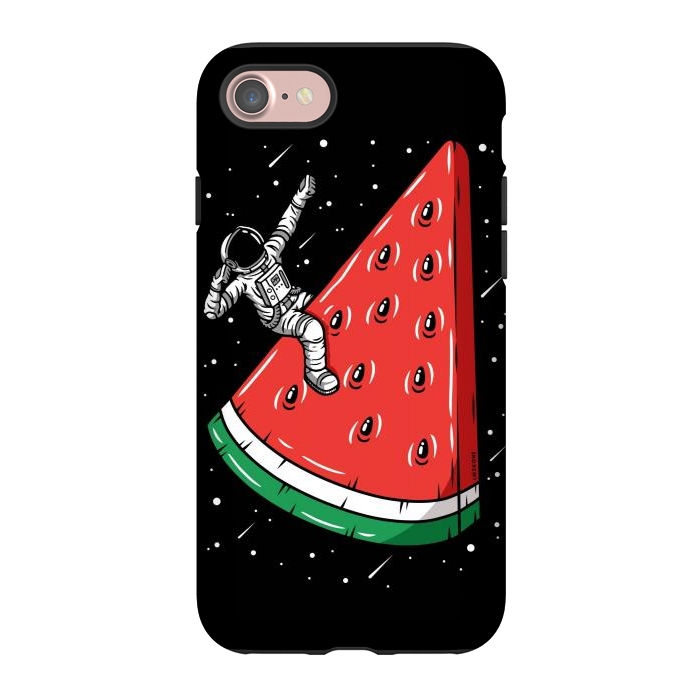 iPhone 7 StrongFit Watermelon Astronaut by LM2Kone