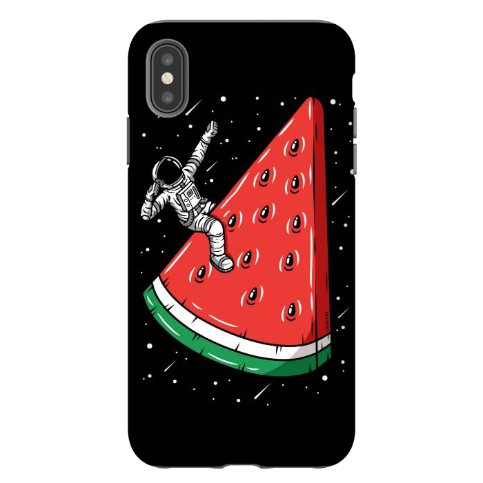 iPhone Xs Max StrongFit Watermelon Astronaut by LM2Kone