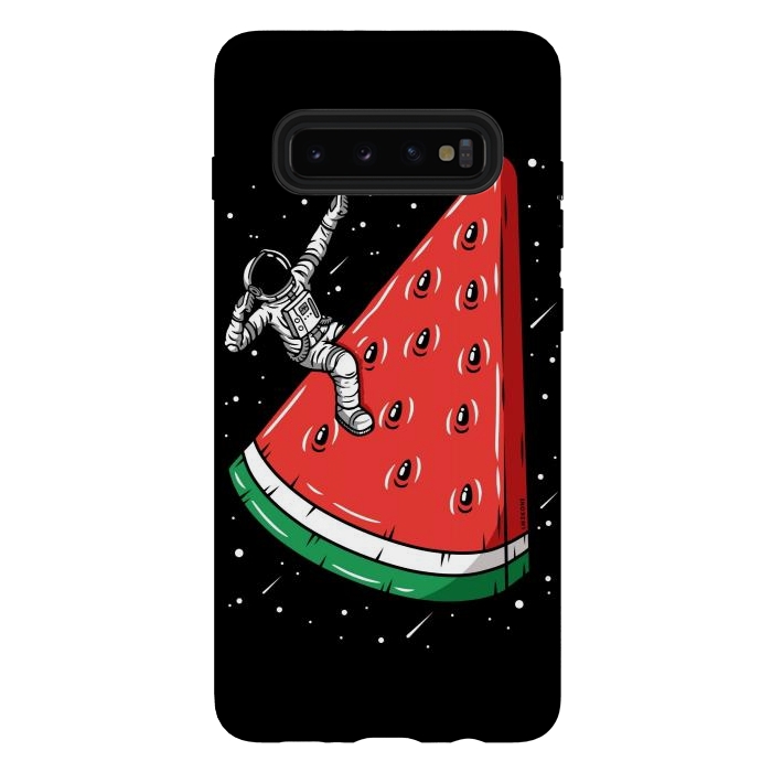 Galaxy S10 plus StrongFit Watermelon Astronaut by LM2Kone