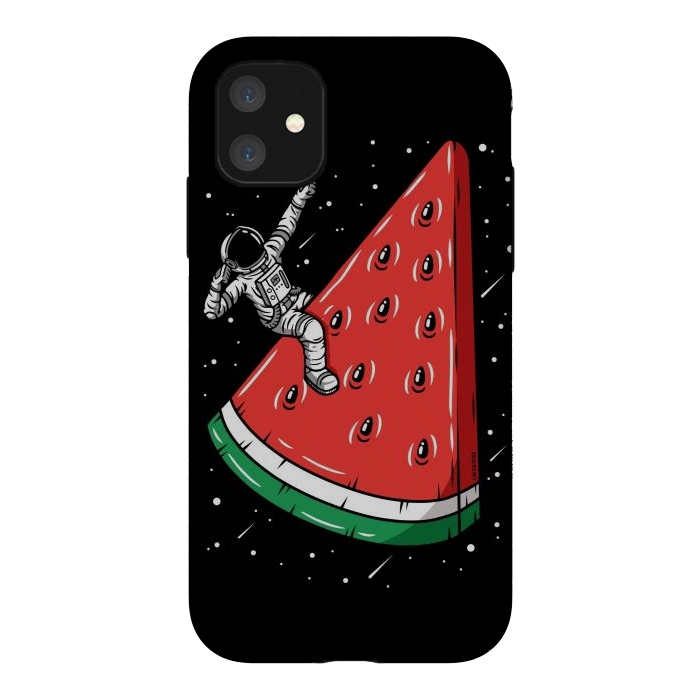 iPhone 11 StrongFit Watermelon Astronaut by LM2Kone