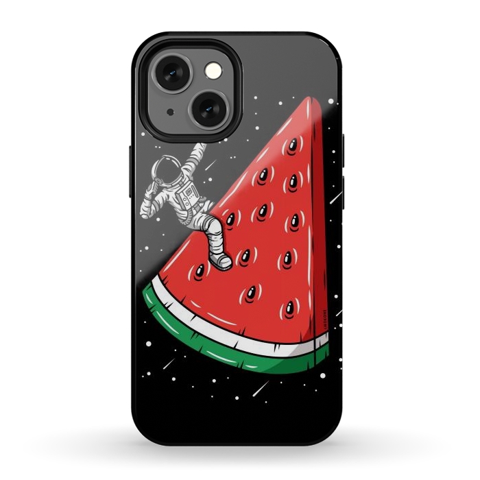 iPhone 12 mini StrongFit Watermelon Astronaut by LM2Kone