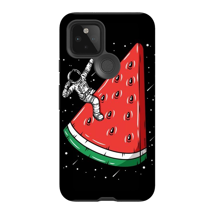 Pixel 5 StrongFit Watermelon Astronaut by LM2Kone