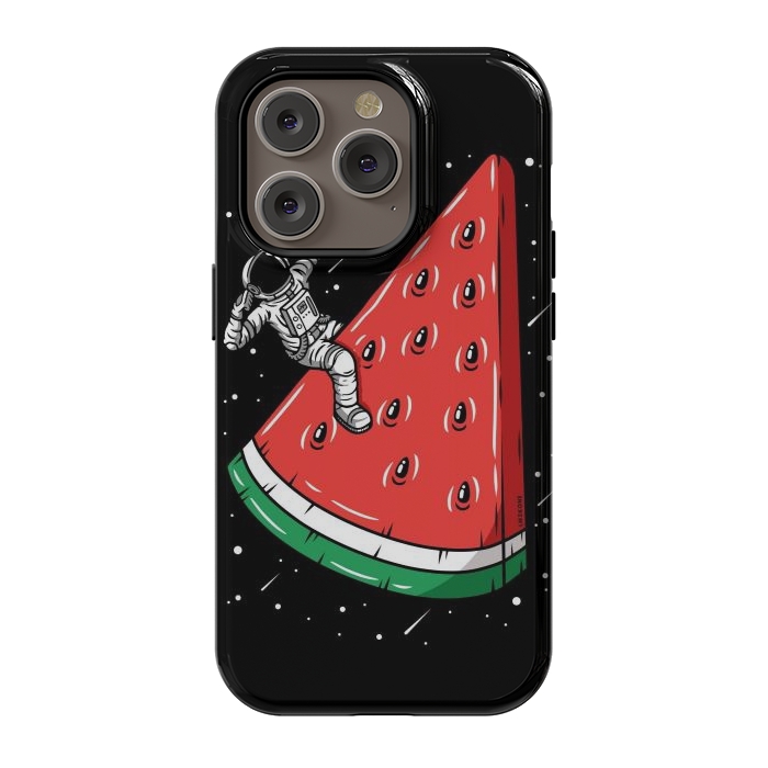 iPhone 14 Pro StrongFit Watermelon Astronaut by LM2Kone