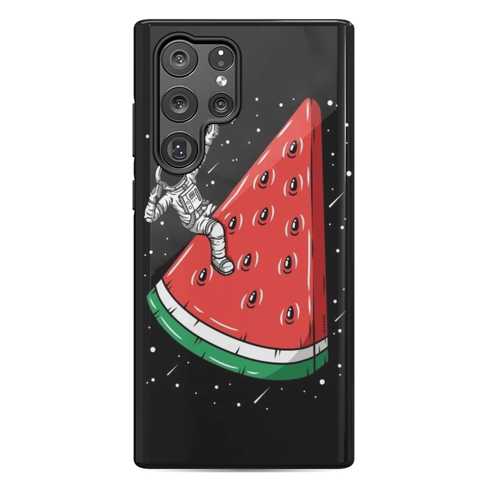 Galaxy S22 Ultra StrongFit Watermelon Astronaut by LM2Kone