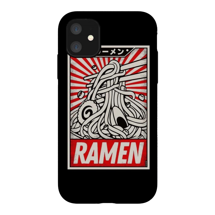 iPhone 11 StrongFit Retro Ramen Vintage Poster by LM2Kone
