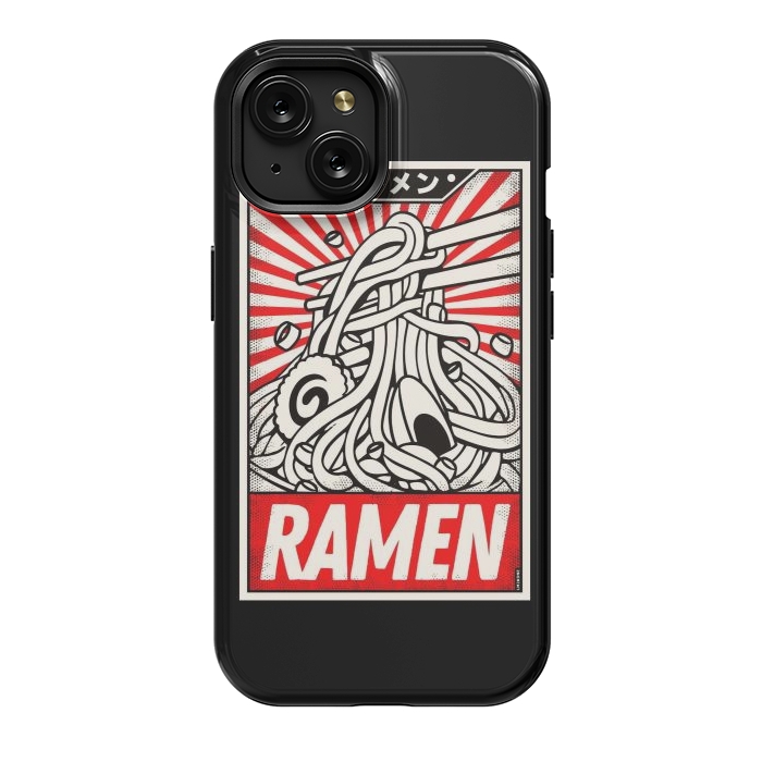 iPhone 15 StrongFit Retro Ramen Vintage Poster by LM2Kone
