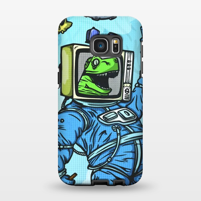Galaxy S7 EDGE StrongFit Astro lizard by Manuvila