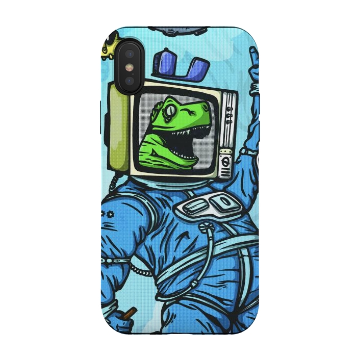iPhone Xs / X StrongFit Astro lizard by Manuvila