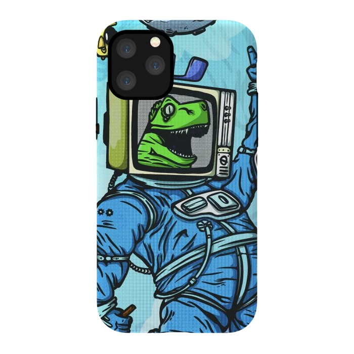 iPhone 11 Pro StrongFit Astro lizard by Manuvila