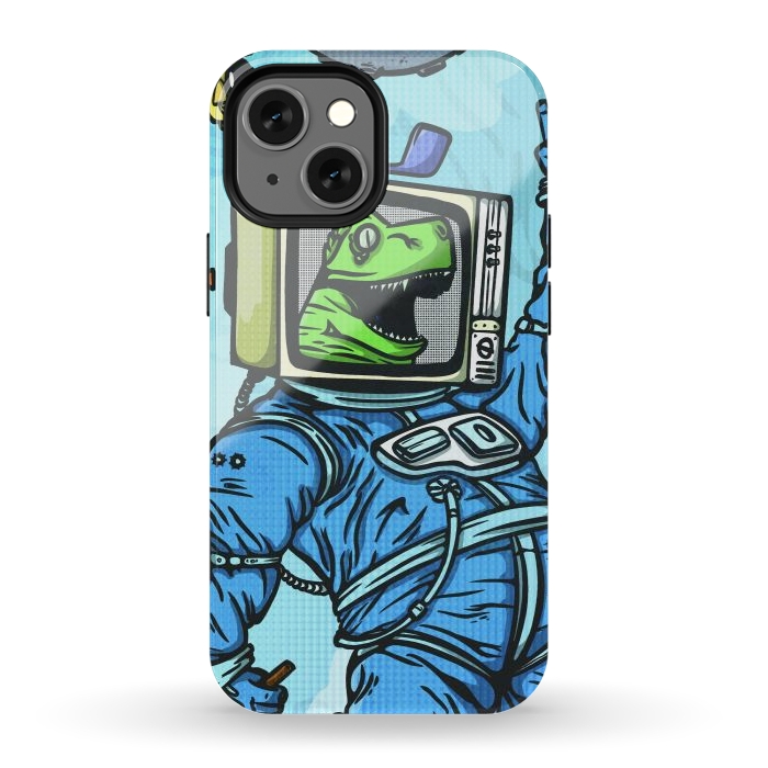 iPhone 13 mini StrongFit Astro lizard by Manuvila