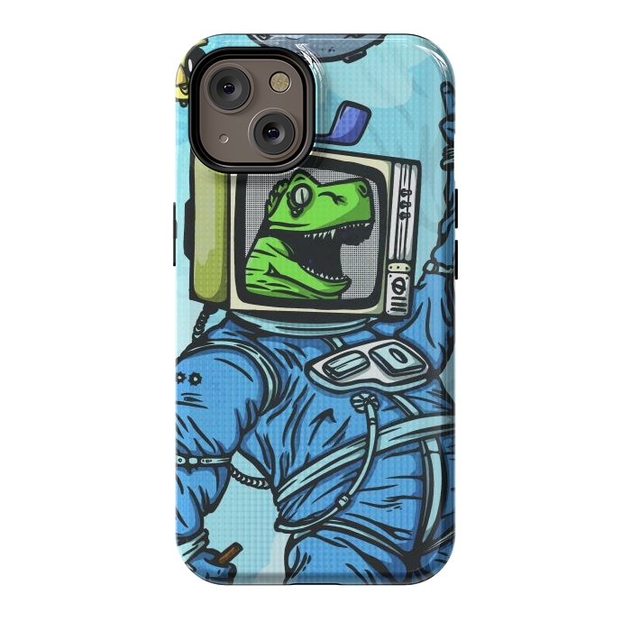iPhone 14 StrongFit Astro lizard by Manuvila