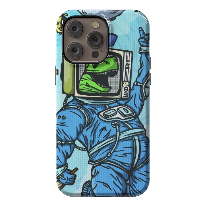 iPhone 14 Pro max StrongFit Astro lizard by Manuvila