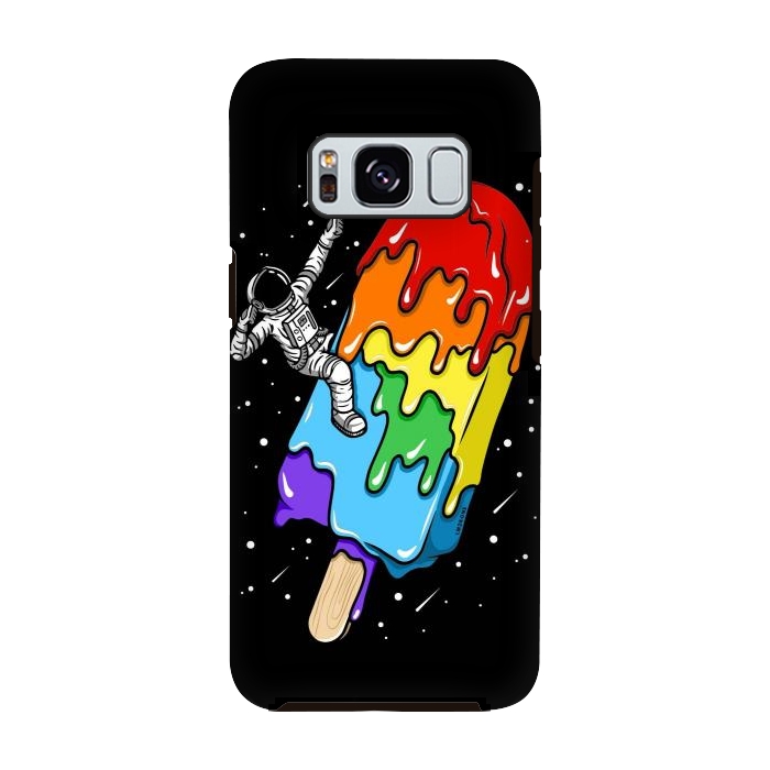 Galaxy S8 StrongFit Ice Cream Astronaut -Rainbow by LM2Kone