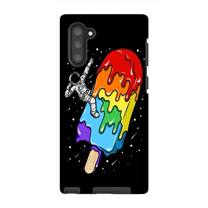 Galaxy Note 10 StrongFit Ice Cream Astronaut -Rainbow by LM2Kone
