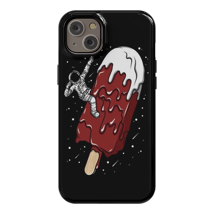 iPhone 14 Plus StrongFit Ice Cream Astronaut - Chocolate. by LM2Kone