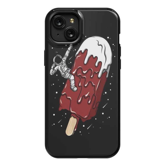 iPhone 15 Plus StrongFit Ice Cream Astronaut - Chocolate. by LM2Kone