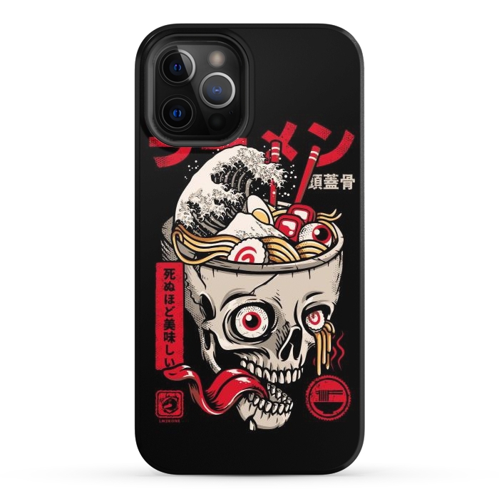 iPhone 12 Pro StrongFit Great Skull Ramen by LM2Kone