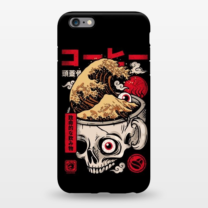 iPhone 6/6s plus StrongFit Great Skull Coffee by LM2Kone