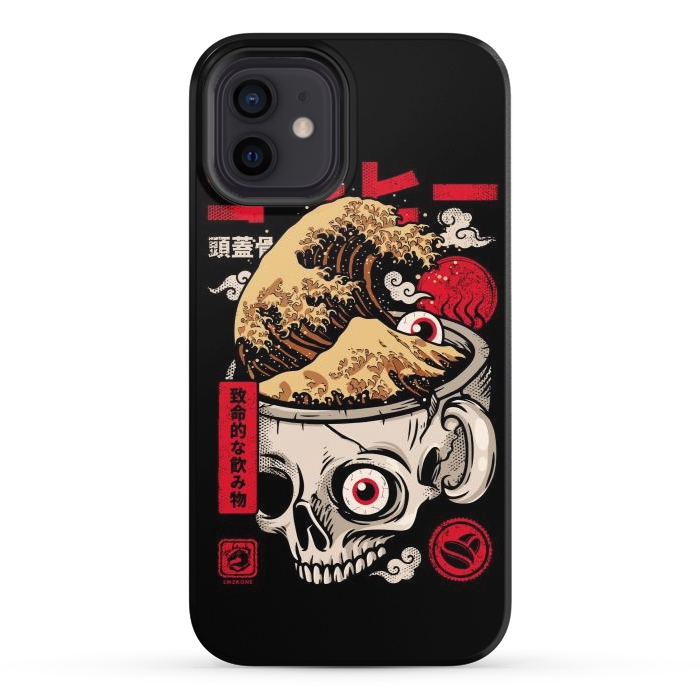 iPhone 12 StrongFit Great Skull Coffee by LM2Kone