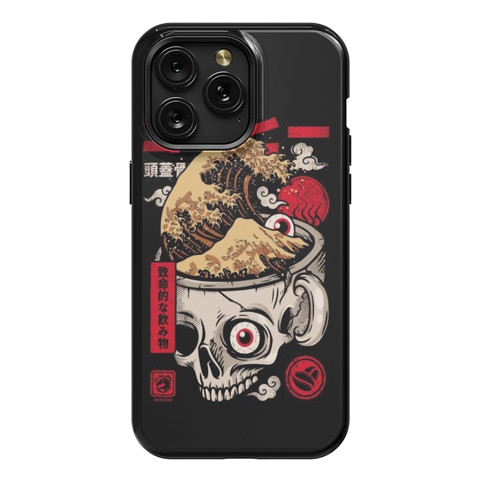 iPhone 15 Pro Max StrongFit Great Skull Coffee by LM2Kone
