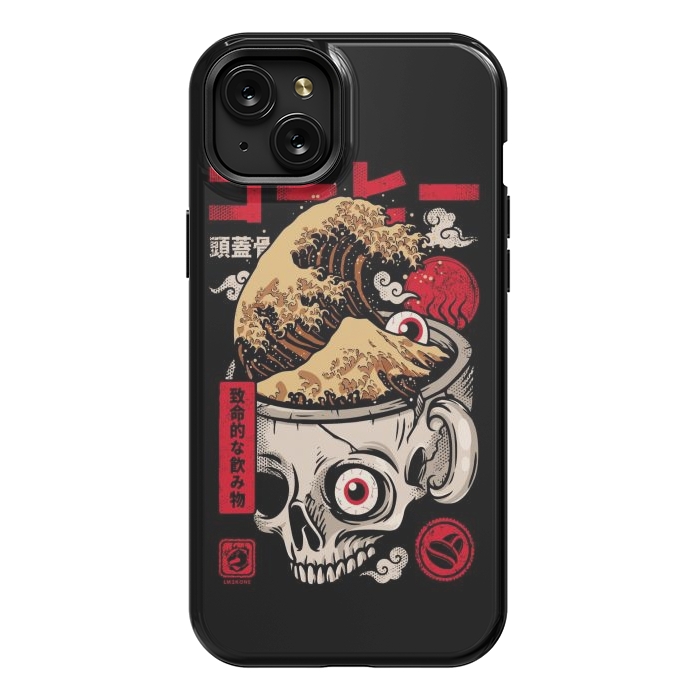 iPhone 15 Plus StrongFit Great Skull Coffee by LM2Kone
