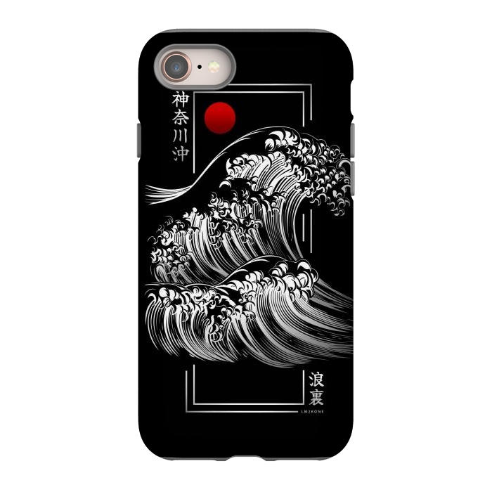 iPhone 8 StrongFit Modern Kanagawa's Wave - Silver by LM2Kone