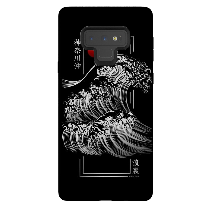 Galaxy Note 9 StrongFit Modern Kanagawa's Wave - Silver by LM2Kone