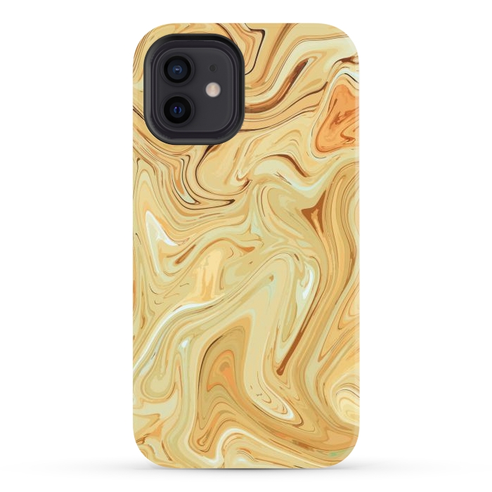 iPhone 12 StrongFit Different Abstract, Liquid Pattern, Marble Effect by Creativeaxle
