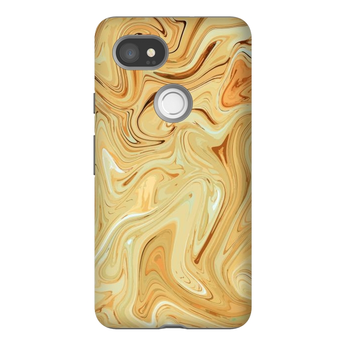 Pixel 2XL StrongFit Different Abstract, Liquid Pattern, Marble Effect by Creativeaxle