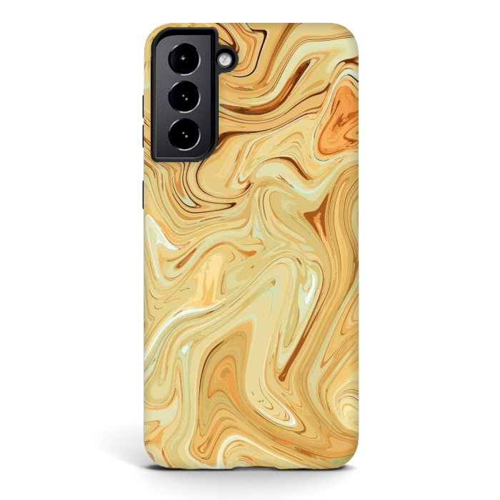 Galaxy S21 plus StrongFit Different Abstract, Liquid Pattern, Marble Effect by Creativeaxle