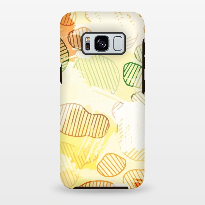 Galaxy S8 plus StrongFit Abstract Footprints, minimal Colorful Pattern by Creativeaxle