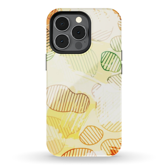 iPhone 13 pro StrongFit Abstract Footprints, minimal Colorful Pattern by Creativeaxle
