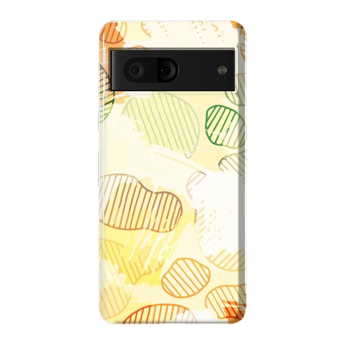 Pixel 7 StrongFit Abstract Footprints, minimal Colorful Pattern by Creativeaxle