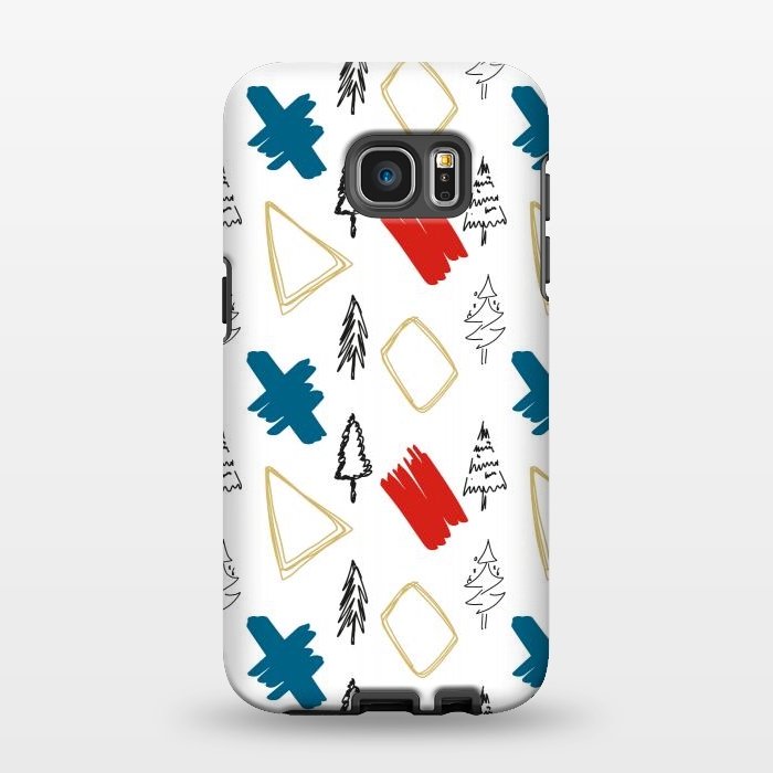 Galaxy S7 EDGE StrongFit Contemporary Illustration Pattern by Creativeaxle