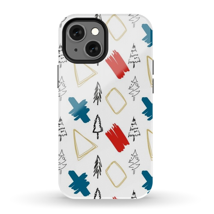iPhone 12 mini StrongFit Contemporary Illustration Pattern by Creativeaxle