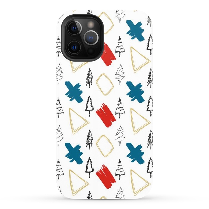 iPhone 12 Pro Max StrongFit Contemporary Illustration Pattern by Creativeaxle